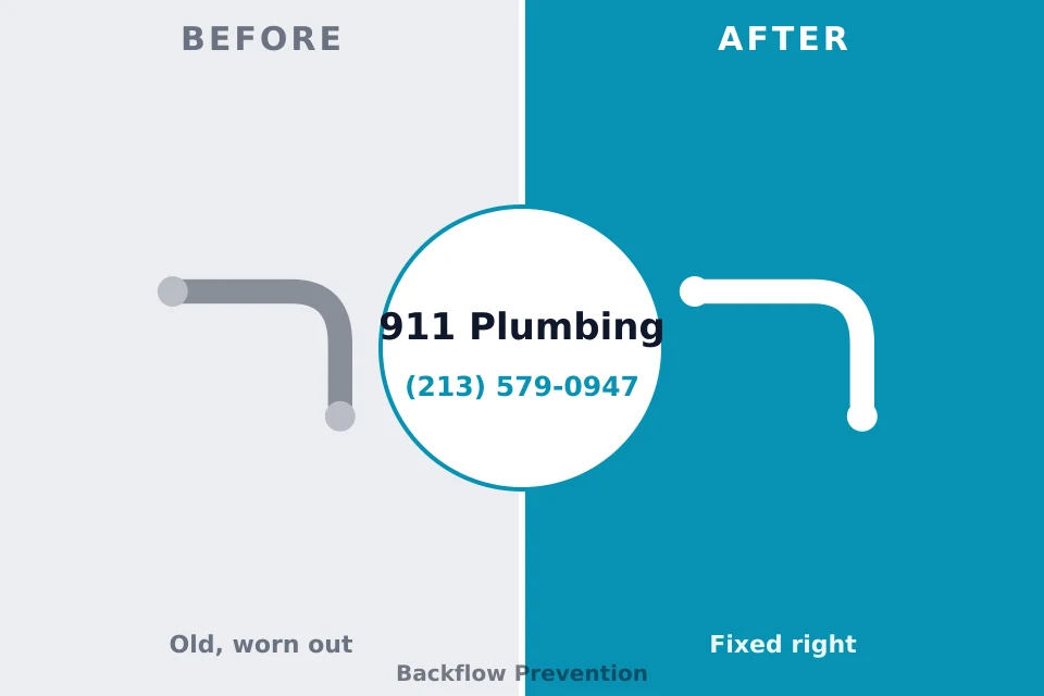 Before and after: plumbing repair Cooperstown, NY